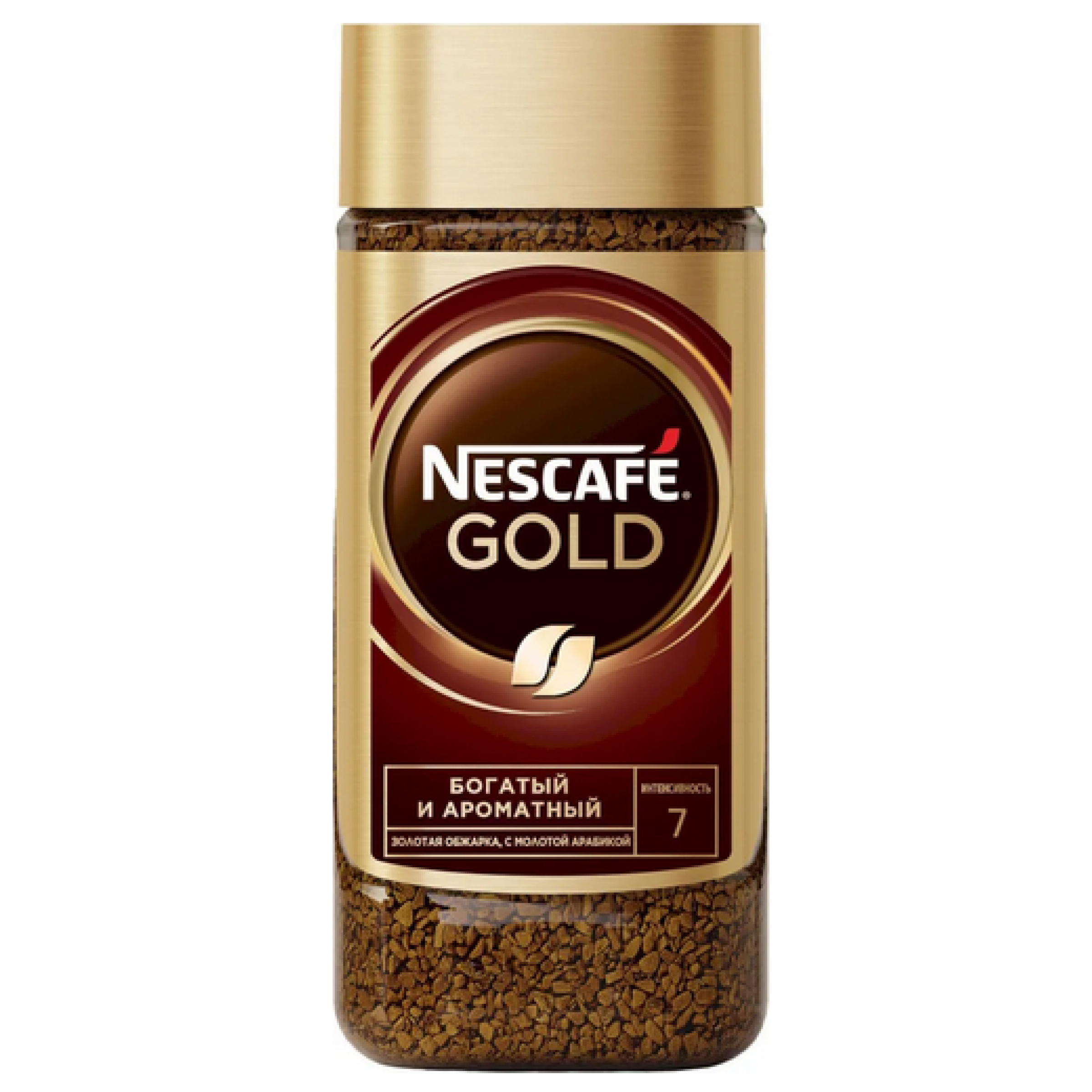Кофе молотый в растворимом Nescafe Gold 75 г