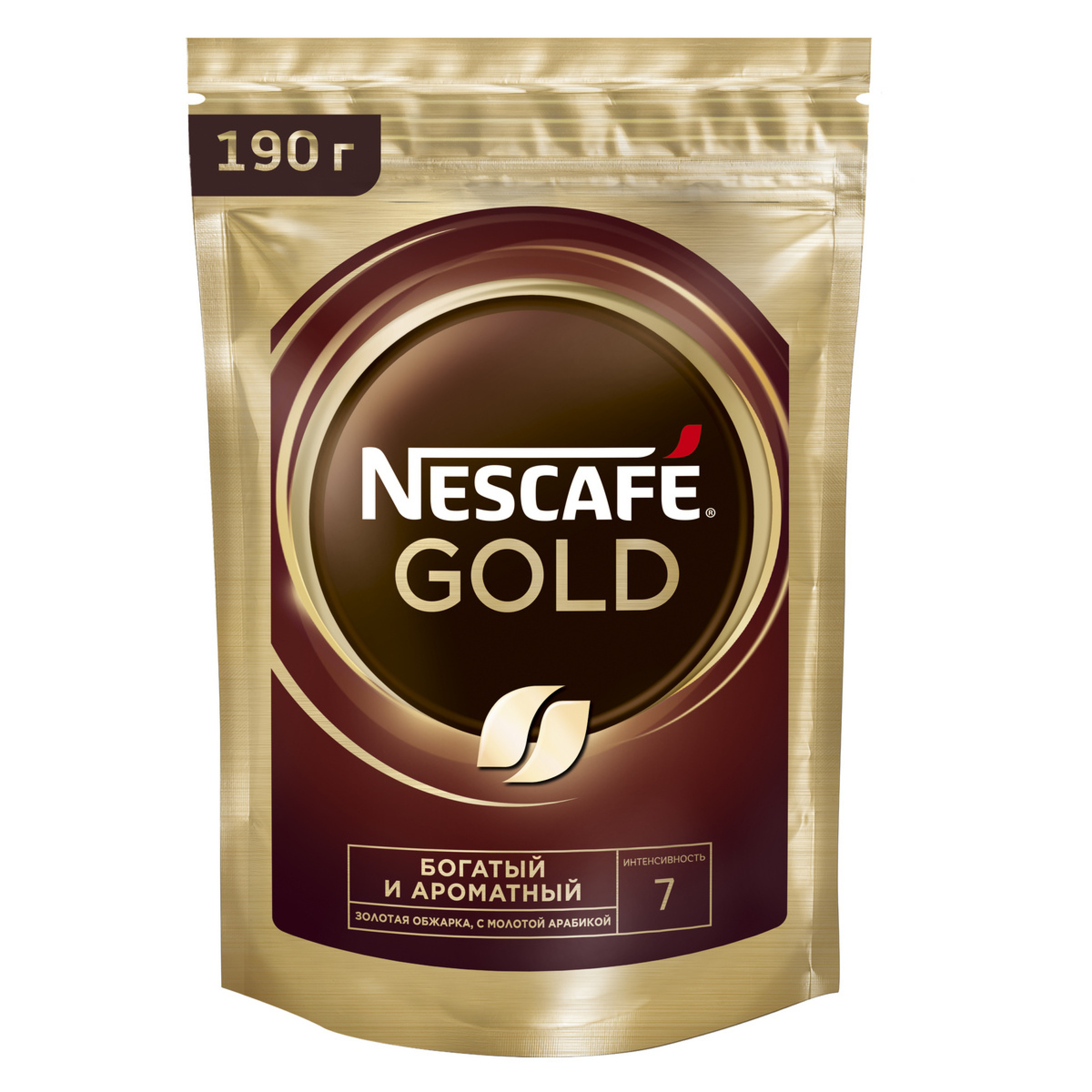 Растворимый сублимированный кофе Nescafe Gold 190 г
