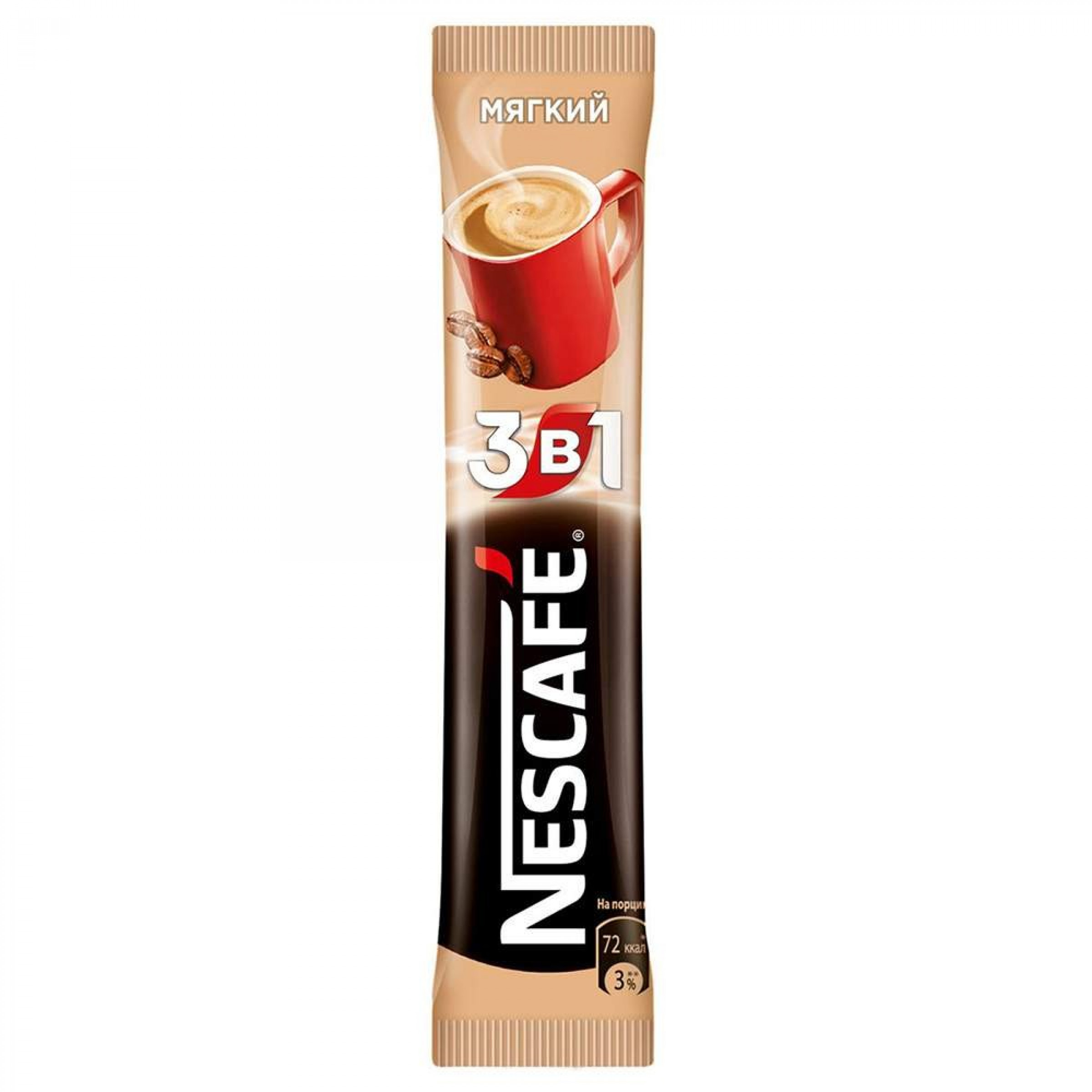Растворимый кофейный напиток Nescafe 3 в 1 Мягкий цепь (60 порций по 14,5 г)
