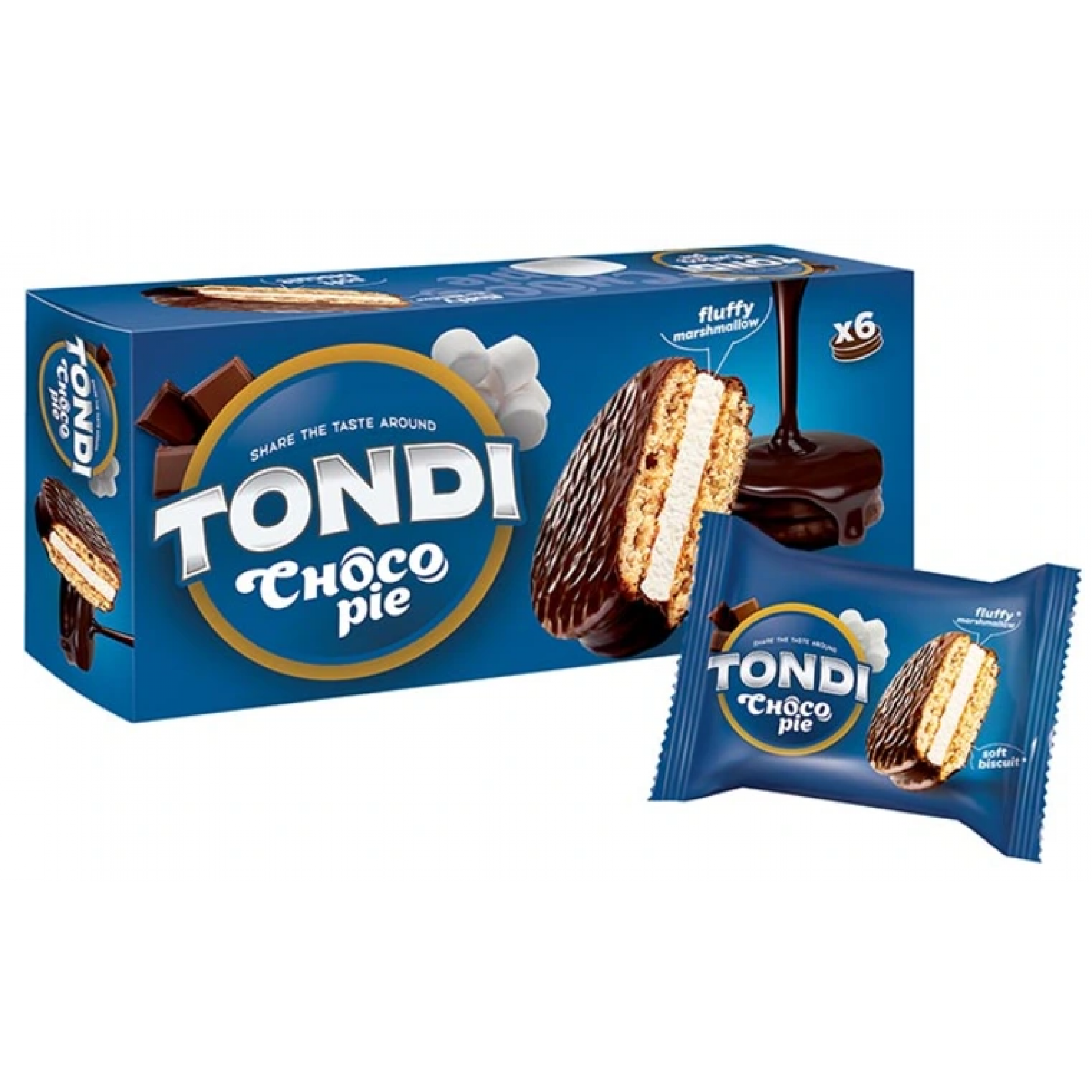 Бисквитное пирожное Tondi Choco Pie 180 г