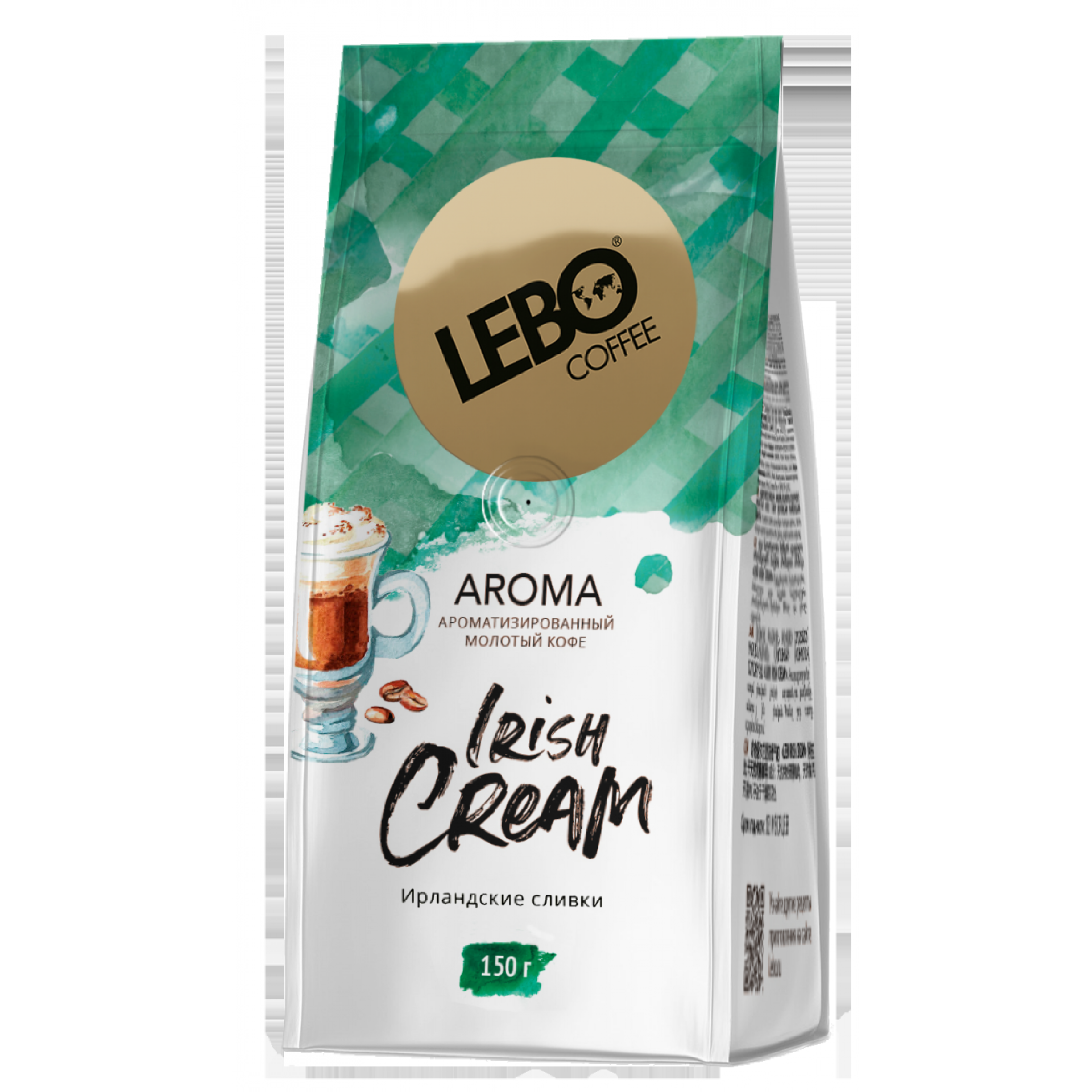 Ароматизированный молотый кофе для заваривания Lebo Aroma Irish Cream 150 г