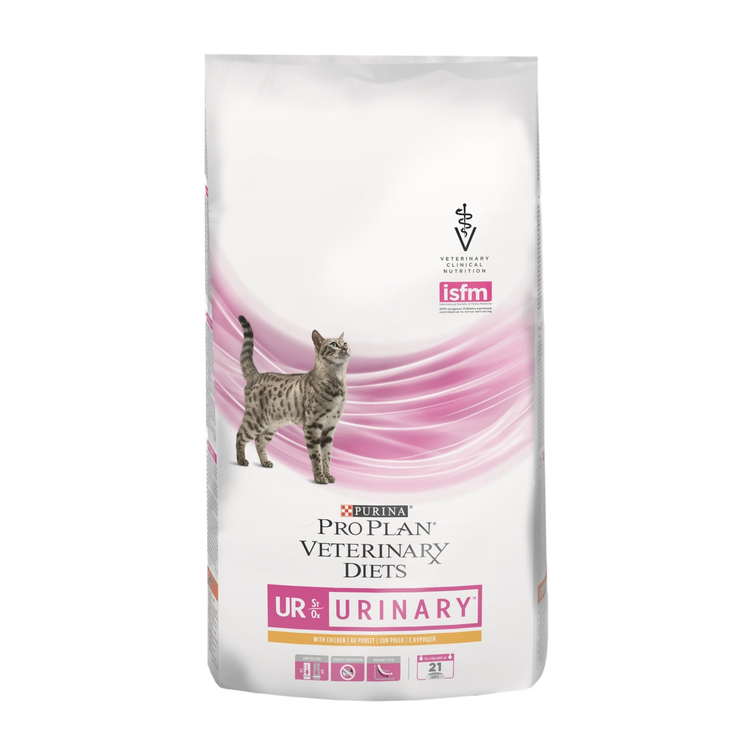 Сухой лечебный корм для кошек Pro Plan Veterinary diets UR Urinary c курицей, 5 кг