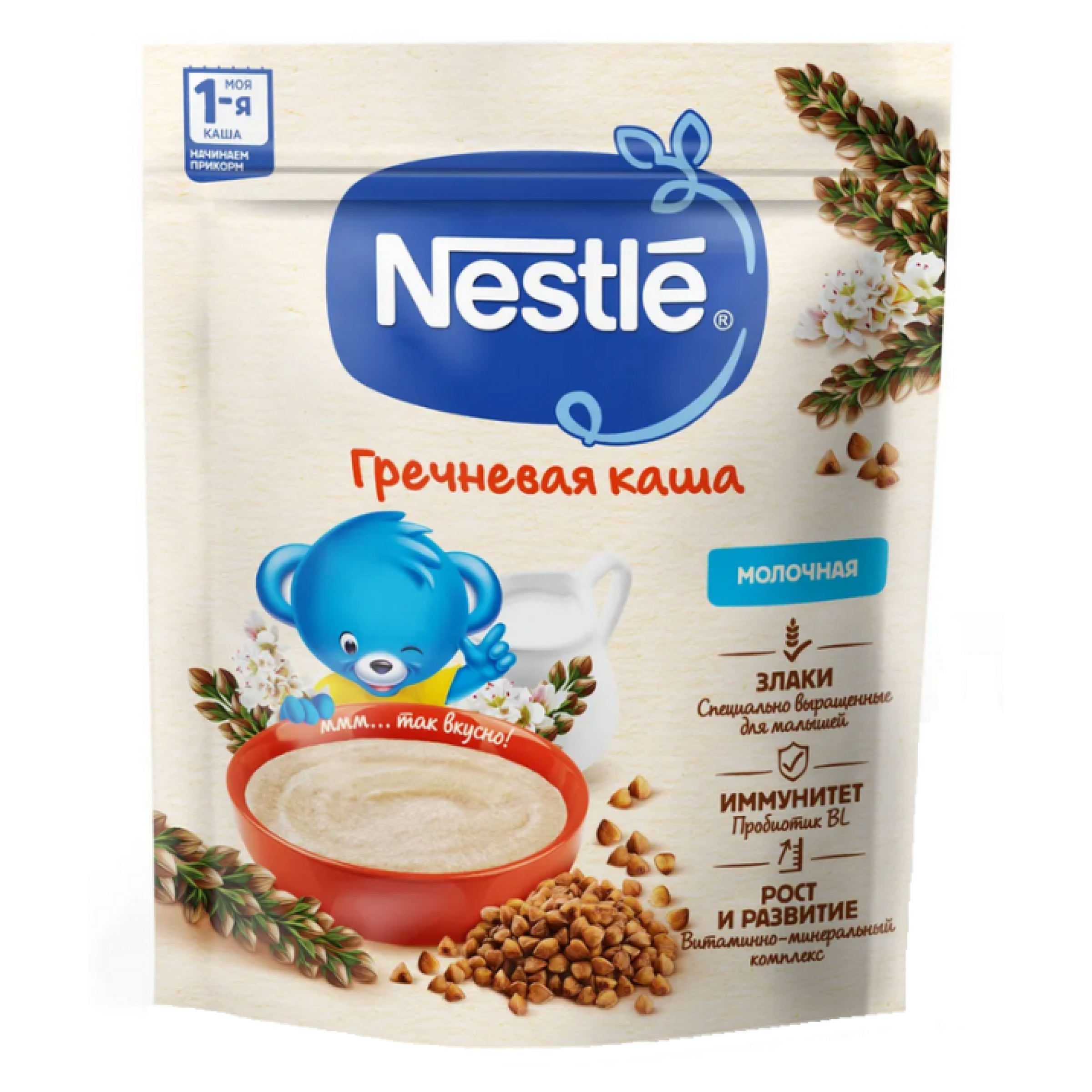 Сухая молочная гречневая каша Nestle для начала прикорма 200 г