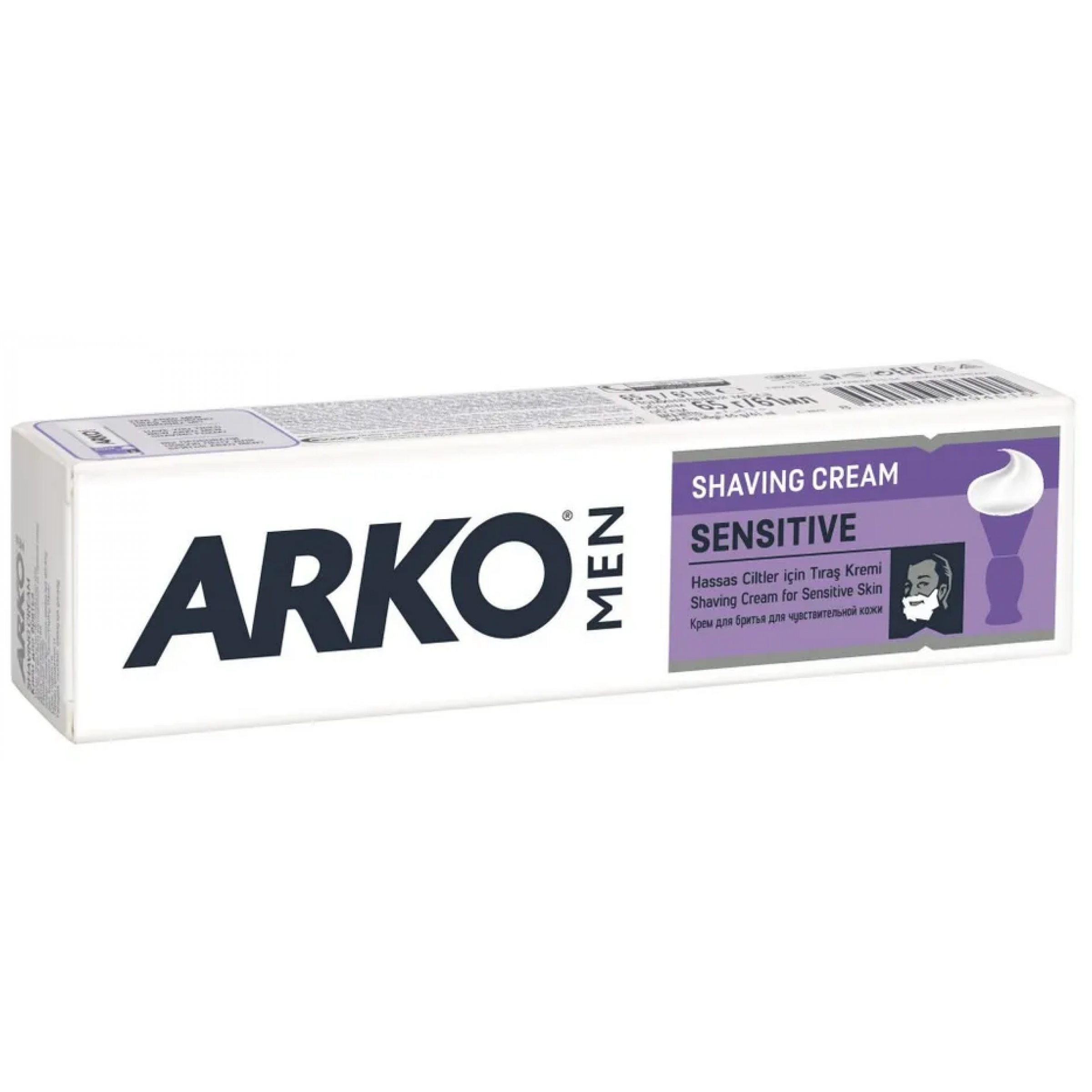Крем для бритья Arko Men Sensitive для чувствительной кожи, 65 мл