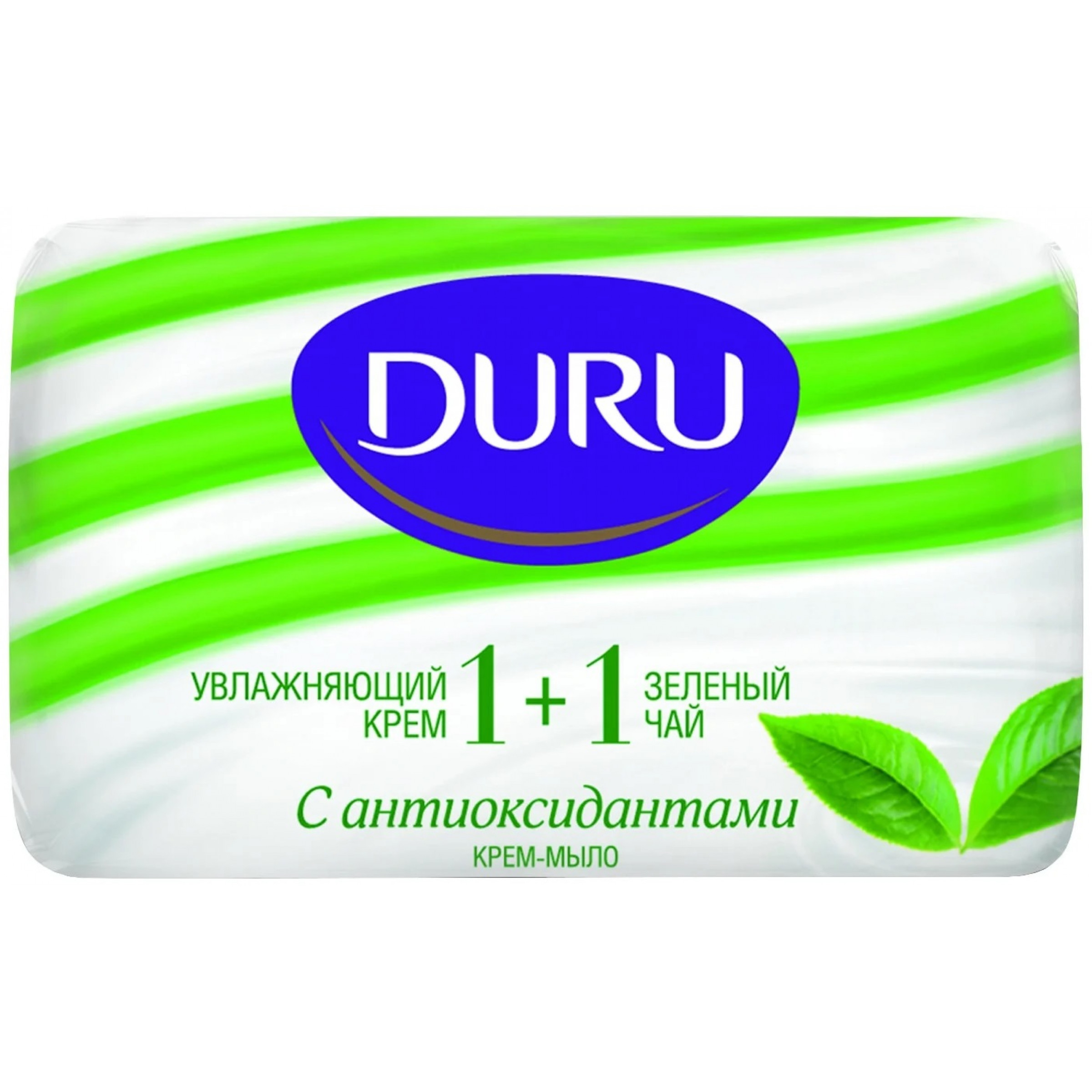 Кусковое крем-мыло Duru Soft Sensations 1+1 Зелёный чай 90 г