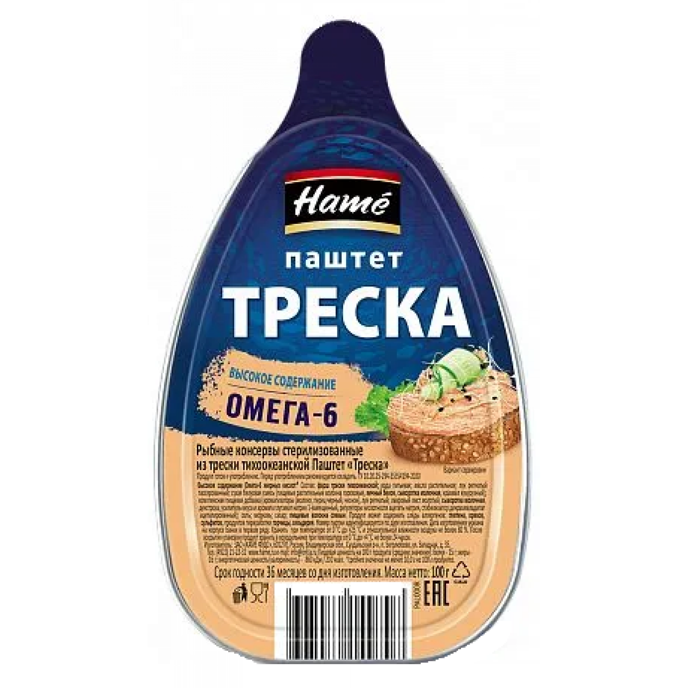 Паштет Hame с треской, 100 г