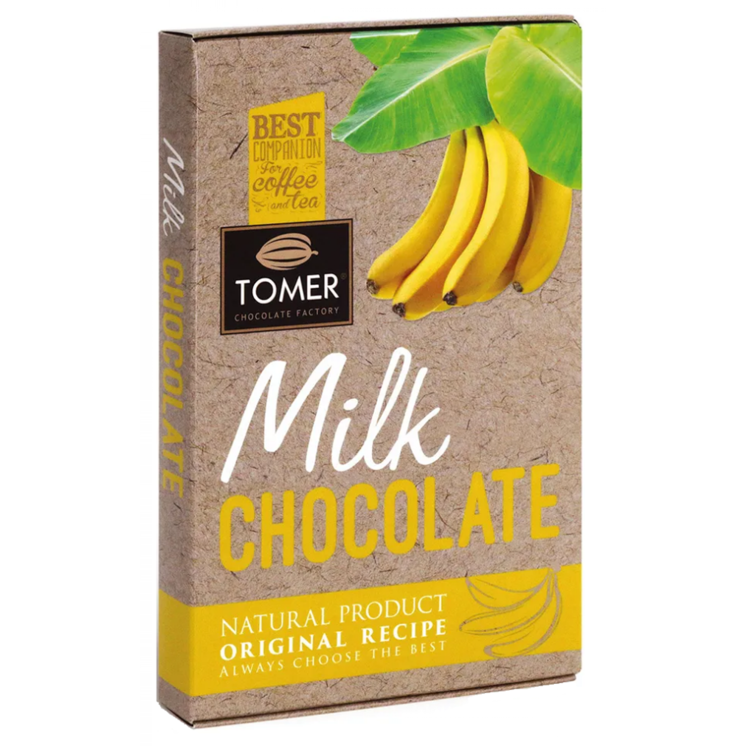 Молочный шоколад Томер с бананом 90 г