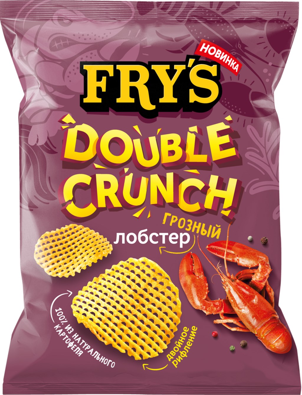 Чипсы FRYs со вкусом Грозный лобстер, 70 г - купить с доставкой в  Ростове-на-Дону - STORUM