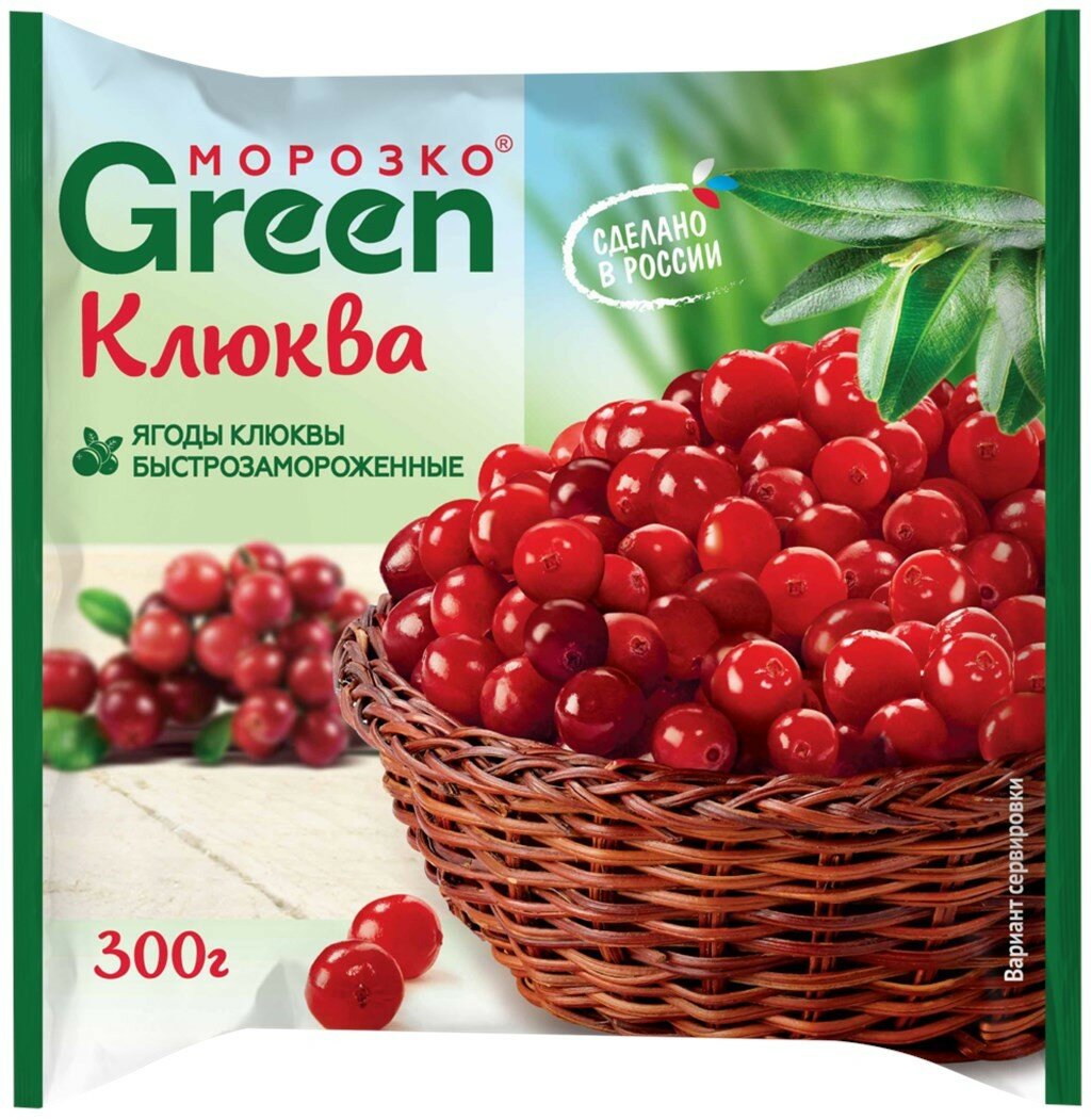 Клюква Морозко Green, 300 г - купить с доставкой в Ростове-на-Дону - STORUM