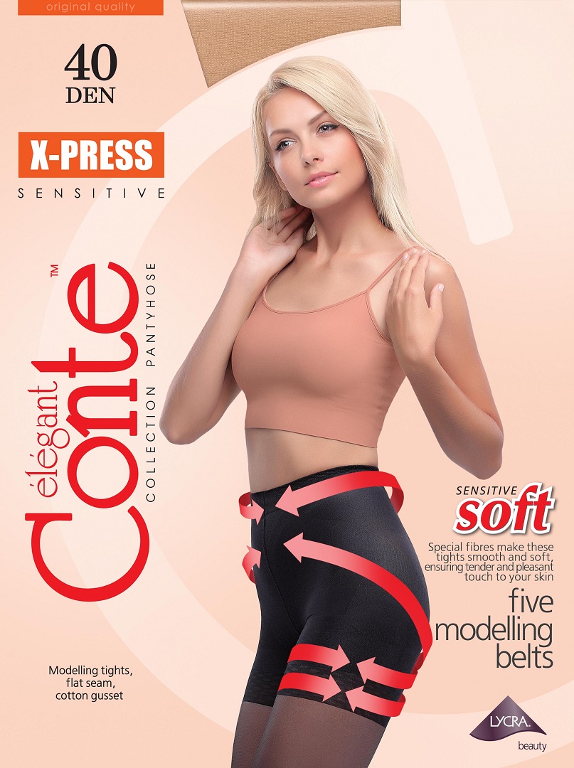 Женские колготки Conte X-press Soft 4 размер natural цвет 40 den - купить с  доставкой в Ростове-на-Дону - STORUM