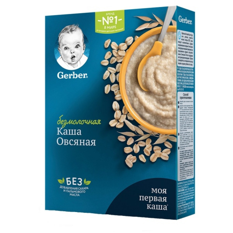 Каша безмолочная овсяная Gerber, 180 г - купить с доставкой в Ростове ...