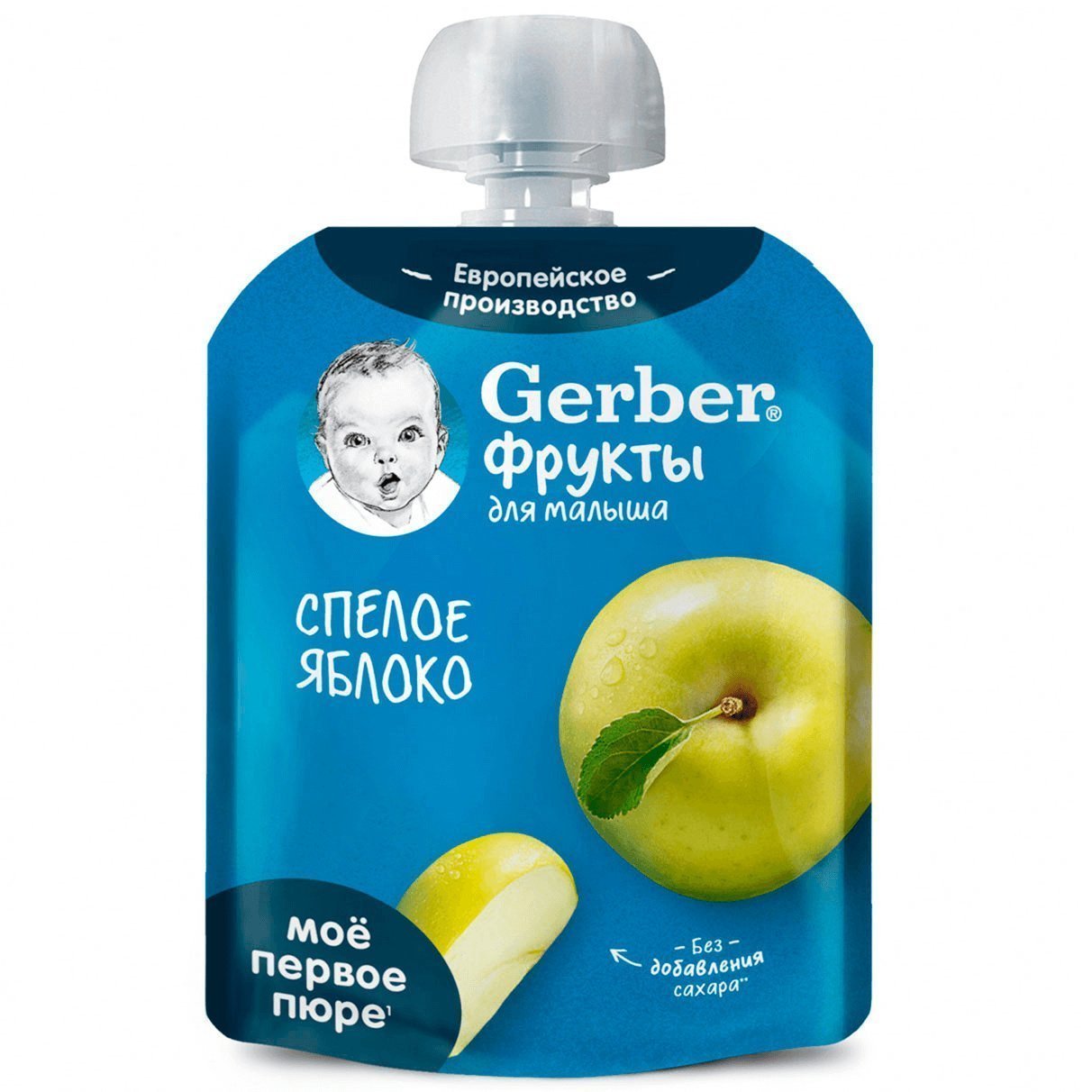 Фруктовое пюре Gerber спелое яблоко, 90 г - купить с доставкой в Ростове-на- Дону - STORUM